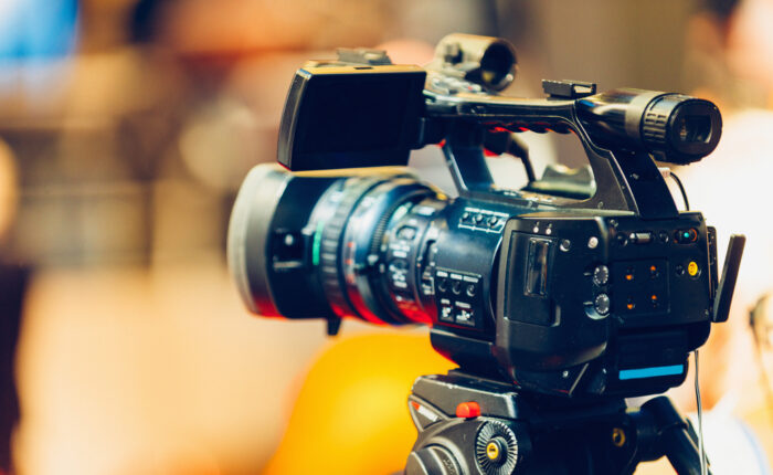 Television camera on event